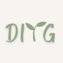 Green stylized text "DITG" with small leaf elements integrated into the letters