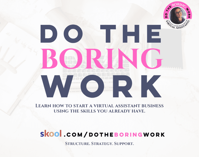 Do the Boring Work cover