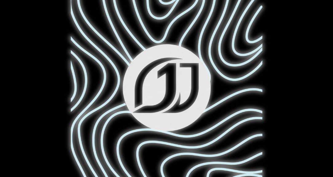 One1 Studio AI Operators logo: stylized "OJ" monogram in a light circle, surrounded by glowing teal topographic wave lines on black.