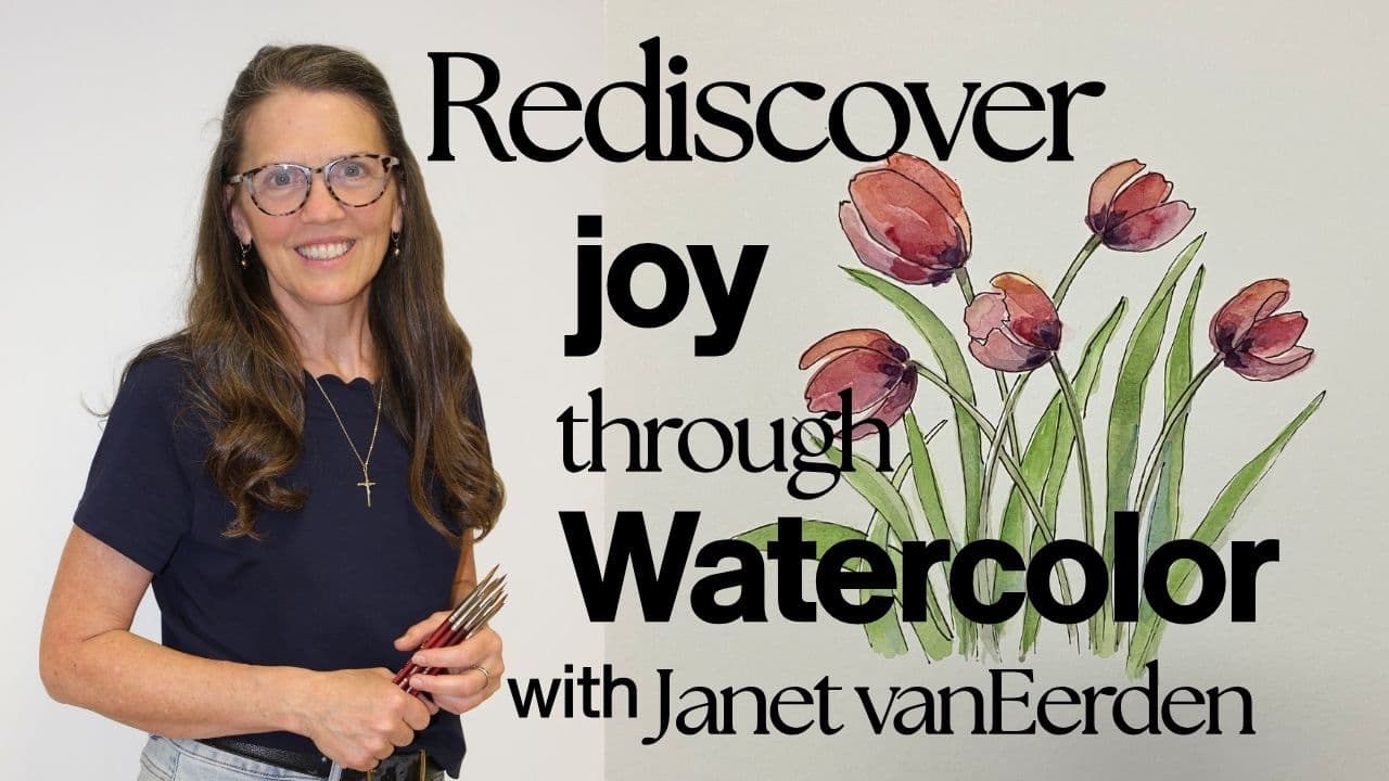 Janet VanEerden Watercolor logo